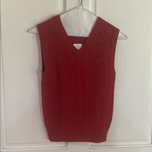 Ralph Lauren cableknit sweater vest NWT